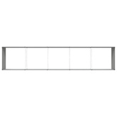 Donica Antracyt 480 x 100 x 45 cm Stal Galwanizowana