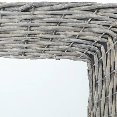 vidaXL Lustro, 120x60 cm, wiklinowe