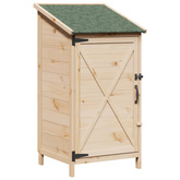 Shed ogrodowy naturalny 59,5 x 56 x 113,5 cm Drewno Świerkowe