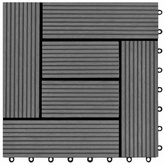 Płytka Tarasowa 11 pcs Szary 30 x 30 cm