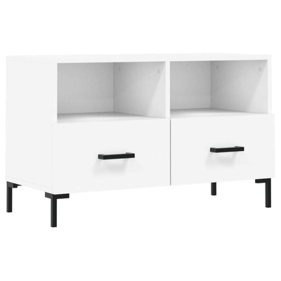 vidaXL Szafka pod TV, biała, 80x36x50 cm, materiał drewnopochodny wariant 7