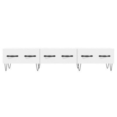 Szafka pod TV, biała, 150x36x30 cm, materiał drewnopochodny vidaXL