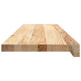 Stopnie schodowe, 4 szt., surowe 90x30x2 cm lite drewno dębowe