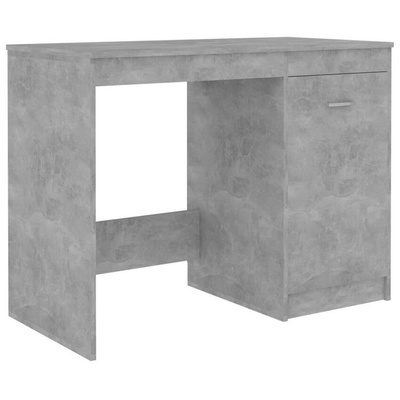 vidaXL Biurko, szarość betonu, 100x50x76 cm, materiał drewnopochodny