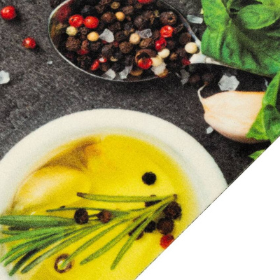 vidaXL Dywanik kuchenny, wzór w przyprawy, 60x180 cm, aksamit