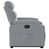vidaXL Podnoszony fotel masujący, elektryczny, rozkładany, jasnoszary model standard
