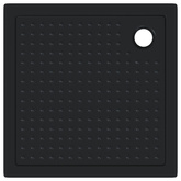Brodzik prysznicowy z kropeczkami 90 x 90 x 4 cm ABS Czarny