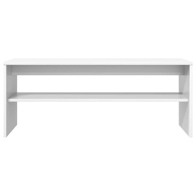 Szafka pod telewizor 100 x 35 x 40 cm Biały Drewno inżynieryjne