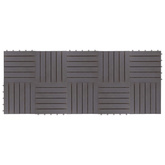 Płytka Tarasowa 10 pcs Szary 30 x 30 cm Drewno Akacjowe
