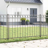 Element ogrodzenia ASSEN 170 x 130 cm Stal Szary