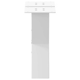 Nogi do stolika kawowego w kształcie litery X 2 szt. Białe 40x(30-31) cm Stal