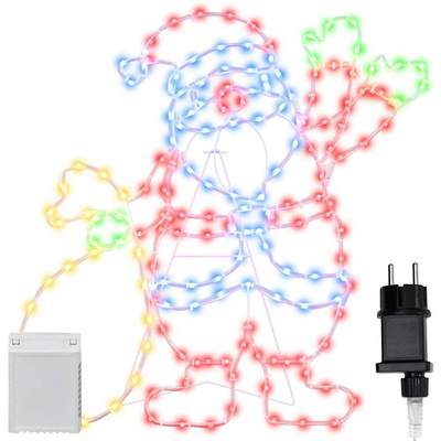 Lampa Świętego Mikołaja Wielokolorowe 58.5 x 60 x 1.3 cm Żelazo