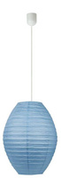 Lampa wisząca papierowa niebieska UL kokon 31-05687