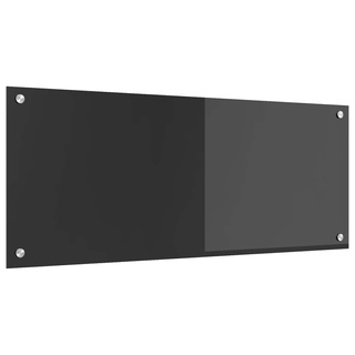 Panel kuchenny Ciemnoszary 100 x 40 cm szkło hartowane