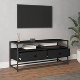 Szafka pod TV, czarna, 100x35x45 cm, materiał drewnopochodny vidaXL
