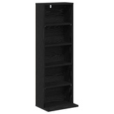 Kabinet na płyty CD 2 szt. Czarny dąb 33 x 23,5 x 97,5 cm