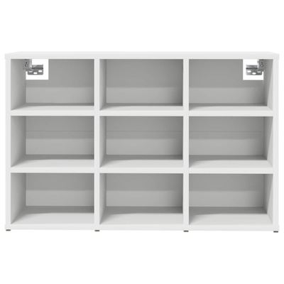 Szafka na buty Biały 77,5 x 30 x 51 cm Materiał drewnopochodny