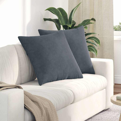 Poduszki na sofę 2 pcs Ciemnoszary 80 x 80 cm