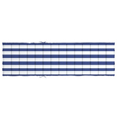 Poduszka na leżak, niebiesko-białe paski, tkanina Oxford