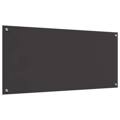 Panel kuchenny Ciemnoszary 110 x 50 cm szkło hartowane