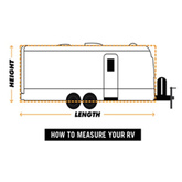 Pokrowiec na przyczepę kempingową, szary, L