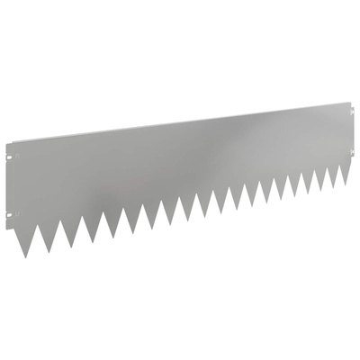 Krawężnik do trawnika 10 szt. 103 x 25 cm Stal srebrny