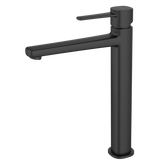 Wysoka bateria umywalkowa Glamour czarna  Invena
