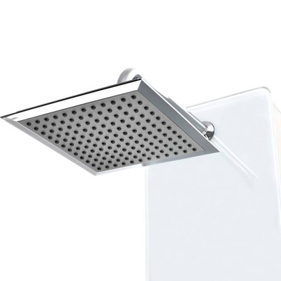 vidaXL Panel prysznicowy, szkło, 25 x 44,6 x 130 cm, biały