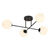 Lampa sufitowa ROMA 4 BL OPAL