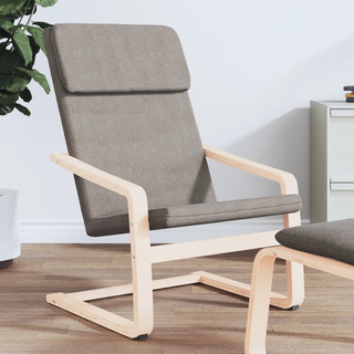 vidaXL Fotel wypoczynkowy, kolor taupe, obity tkaniną model standard