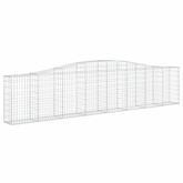 Kosze gabionowe, 25 szt, 400x30x80/100 cm, galwanizowane żelazo