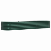 Podniesiony grządka Zielony 320 x 80 x 44 cm Stal