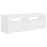 Szafka pod TV z oświetleniem LED, biała, 120x35x40 cm vidaXL
