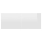 vidaXL Szafki telewizyjne, 3 szt., białe z połyskiem