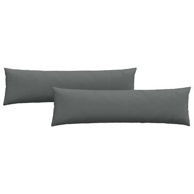 Poduszki na sofę 2 pcs Ciemnoszary 145 x 40 cm tkanina