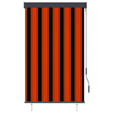 vidaXL Roleta zewnętrzna, 100x250 cm, pomarańczowo-brązowa