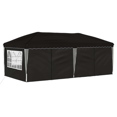Namiot imprezowy rozkładany 575 x 288 x 245 cm Czarny