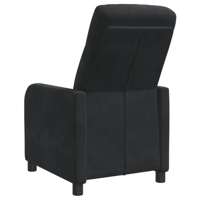 Fotel recliner Czarny Welur