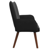 Sofa dwuosobowa Czarny 115 x 61 x 87 cm Welur