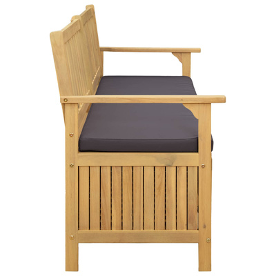 Ławka z miejscem do przechowywania 2 -Seater 148 x 63 x 84 cm