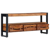 vidaXL Szafka pod TV, 140 x 30 x 45 cm, lite drewno akacjowe