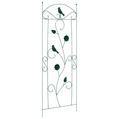 Ogrodzenie Ogrodowe 3 pcs Zielony 110 x 40 cm Stal