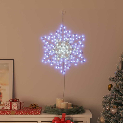 Śnieżynka na Boże Narodzenie Niebieski 55,5 x 55,5 x 0,75cm PVC