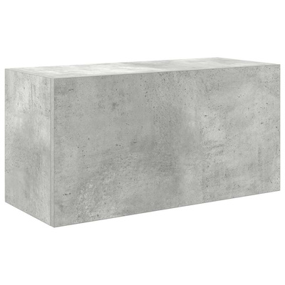 Wisząca szafka łazienkowa, szarość betonu, 60x25x30 cm