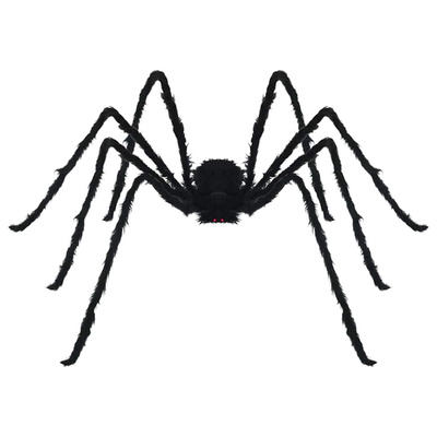 Dekoracja Pająka na Halloween 3 pcs Czarny 200 cm