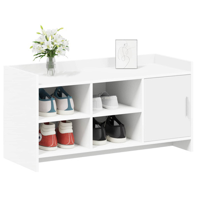 Szafka na buty Biały 100 x 39,5 x 51 cm Drewno inżynieryjne