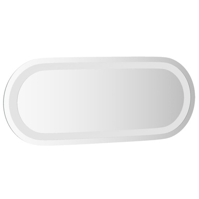 vidaXL Lustro łazienkowe z LED, 50x20 cm, owalne