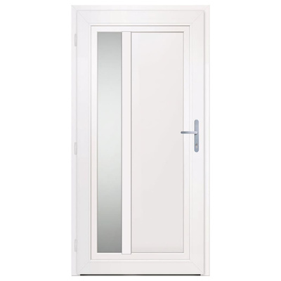 Drzwi wejściowe, antracytowe, 108x208 cm, PVC vidaXL