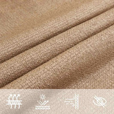 Żagiel przeciwsłoneczny, 160 g/m?, taupe, 5x7 m, HDPE