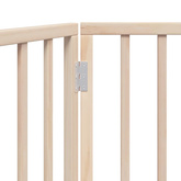 Bramka dla psa składana 3 panele 150 cm drewno topolowe